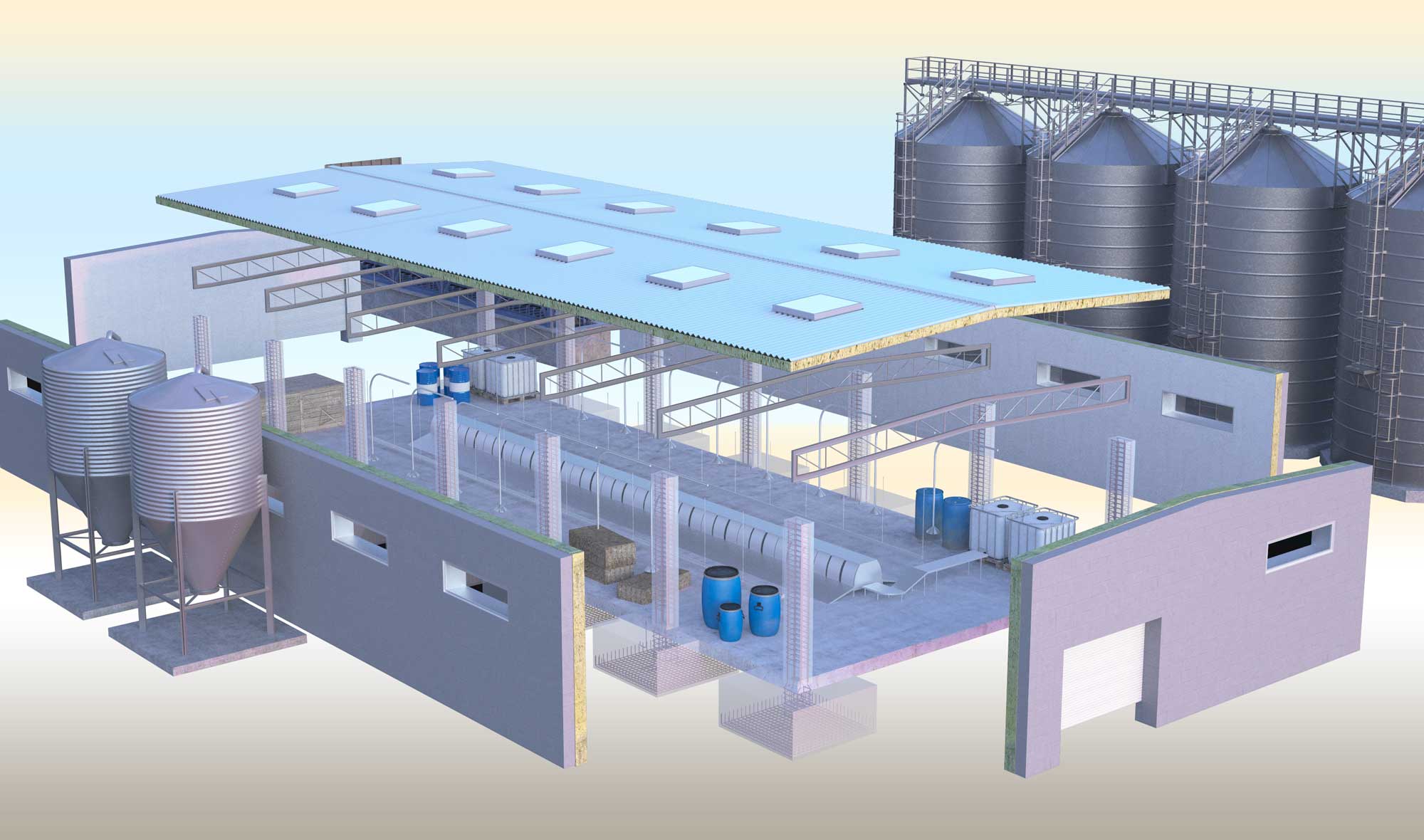 Poultry farm execution project