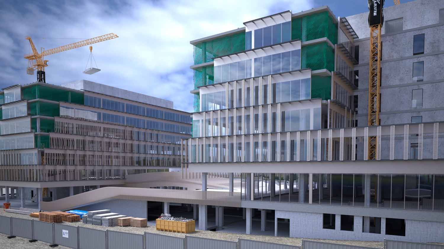 BIM model modular facade new Campus Generalitat