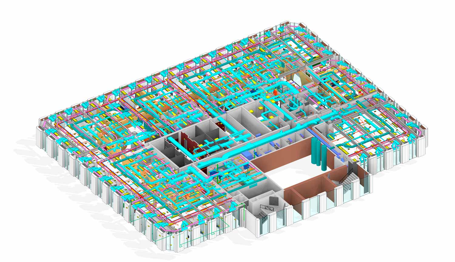 As built MEP modeling from point cloud