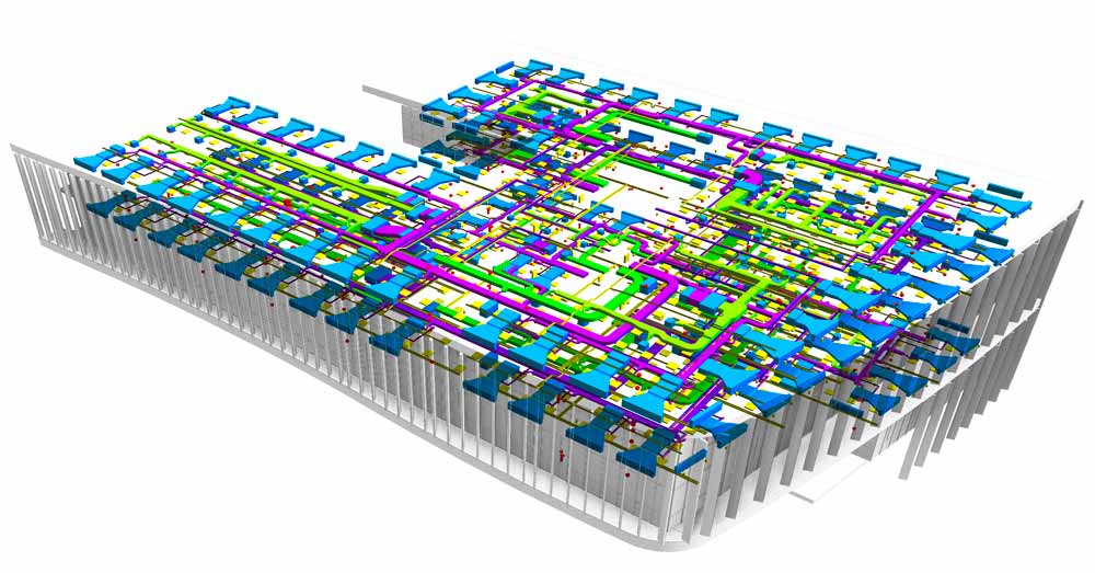 BIM MEP adaptation project for Expo Empresarial offices, Zaragoza