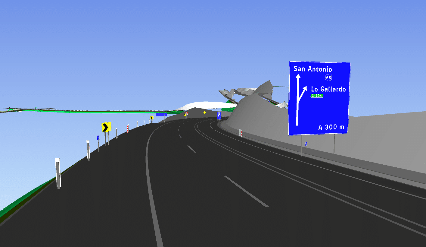 Different families of signs placed in the geometric design