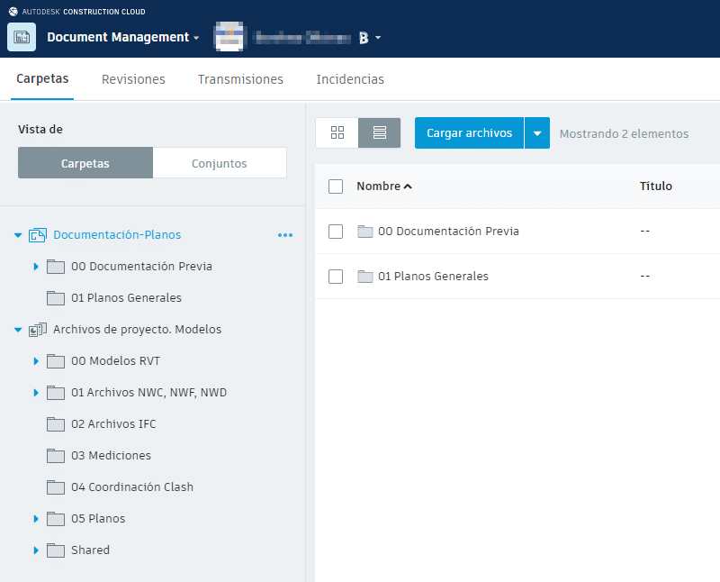 Gerenciamento de documentos BIM 360